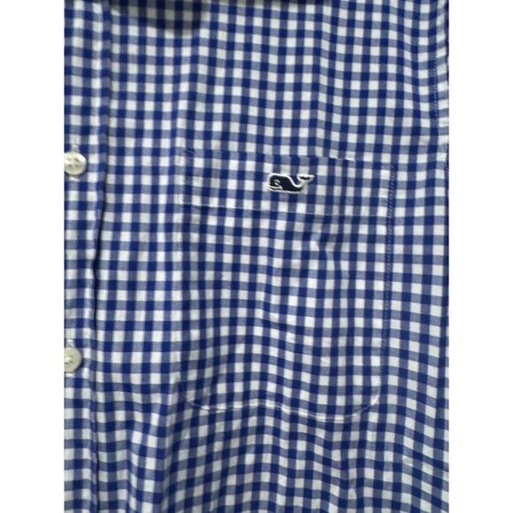 Vineyard Vines Classic Fit Gingham Shirt Size Medium - Picture 4 of 5